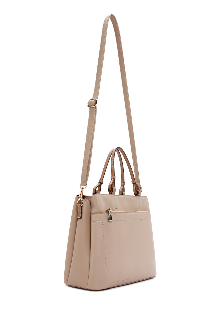 Women's Beige Long Strap Shoulder Bag
