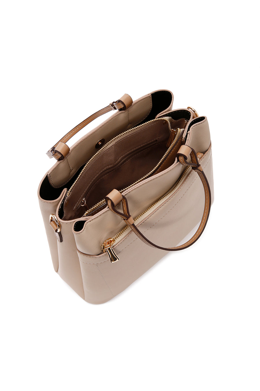 Women's Beige Long Strap Shoulder Bag