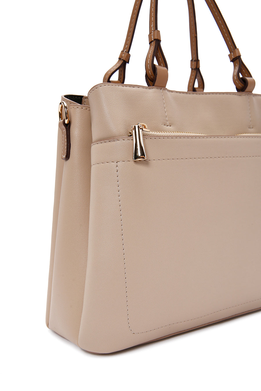 Women's Beige Long Strap Shoulder Bag