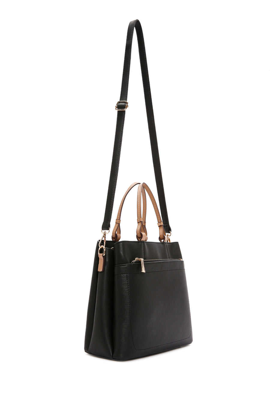 Women's Black Long Strap Shoulder Bag
