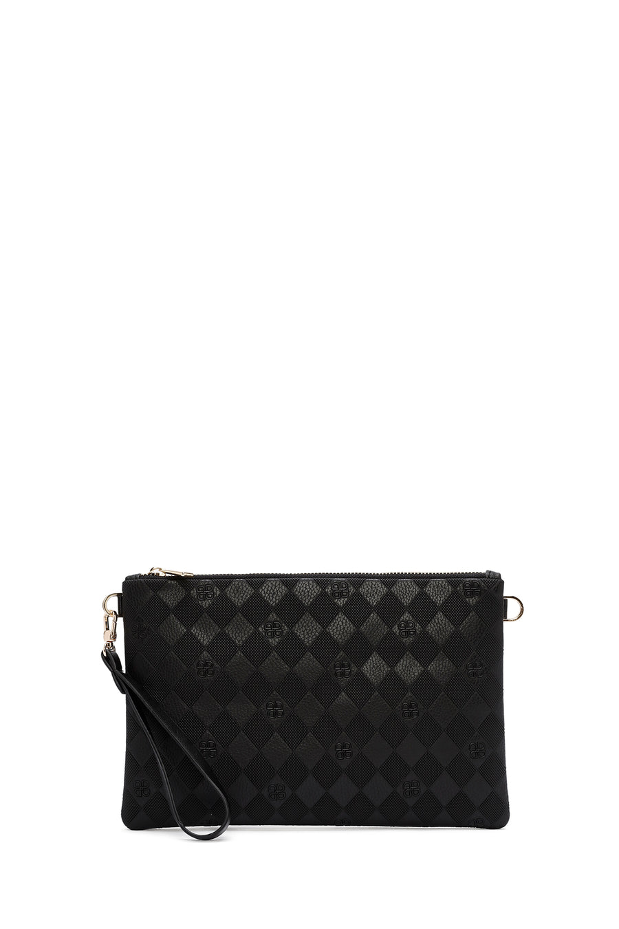 Women's Black Long Chain Strap Clutch Bag