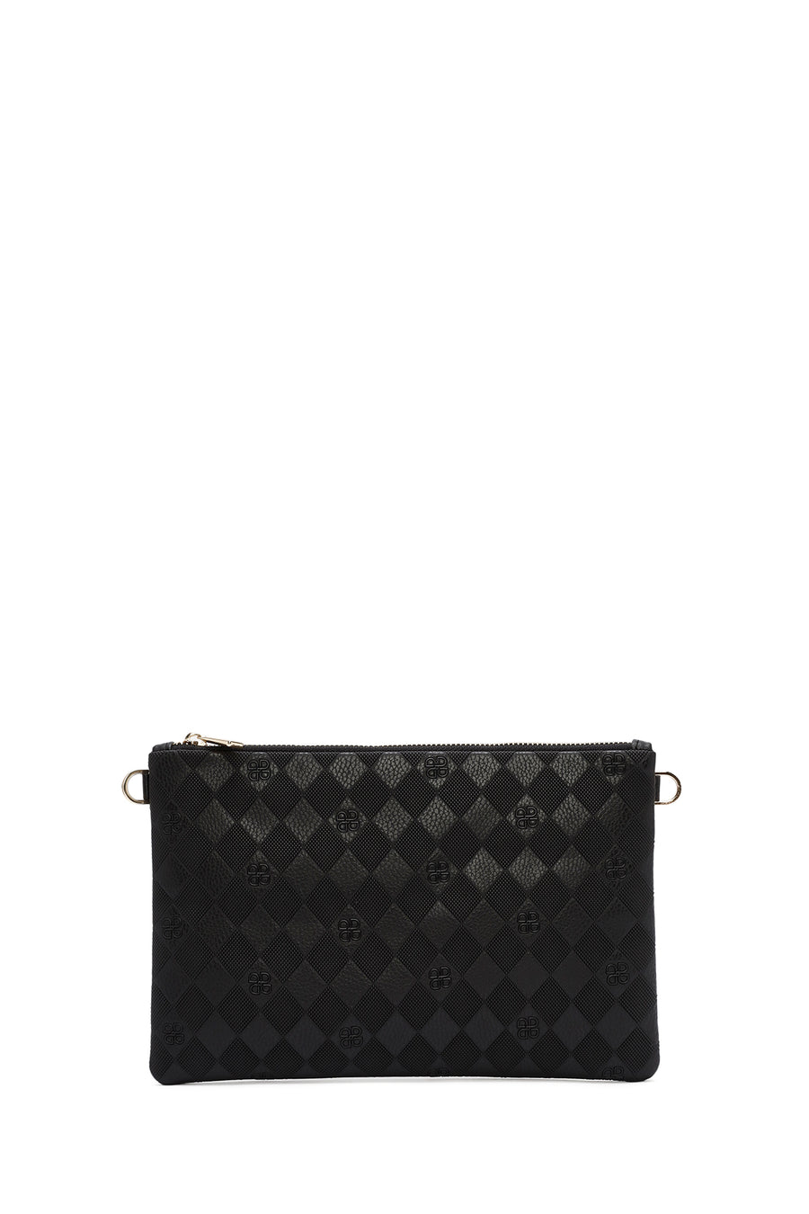 Women's Black Long Chain Strap Clutch Bag