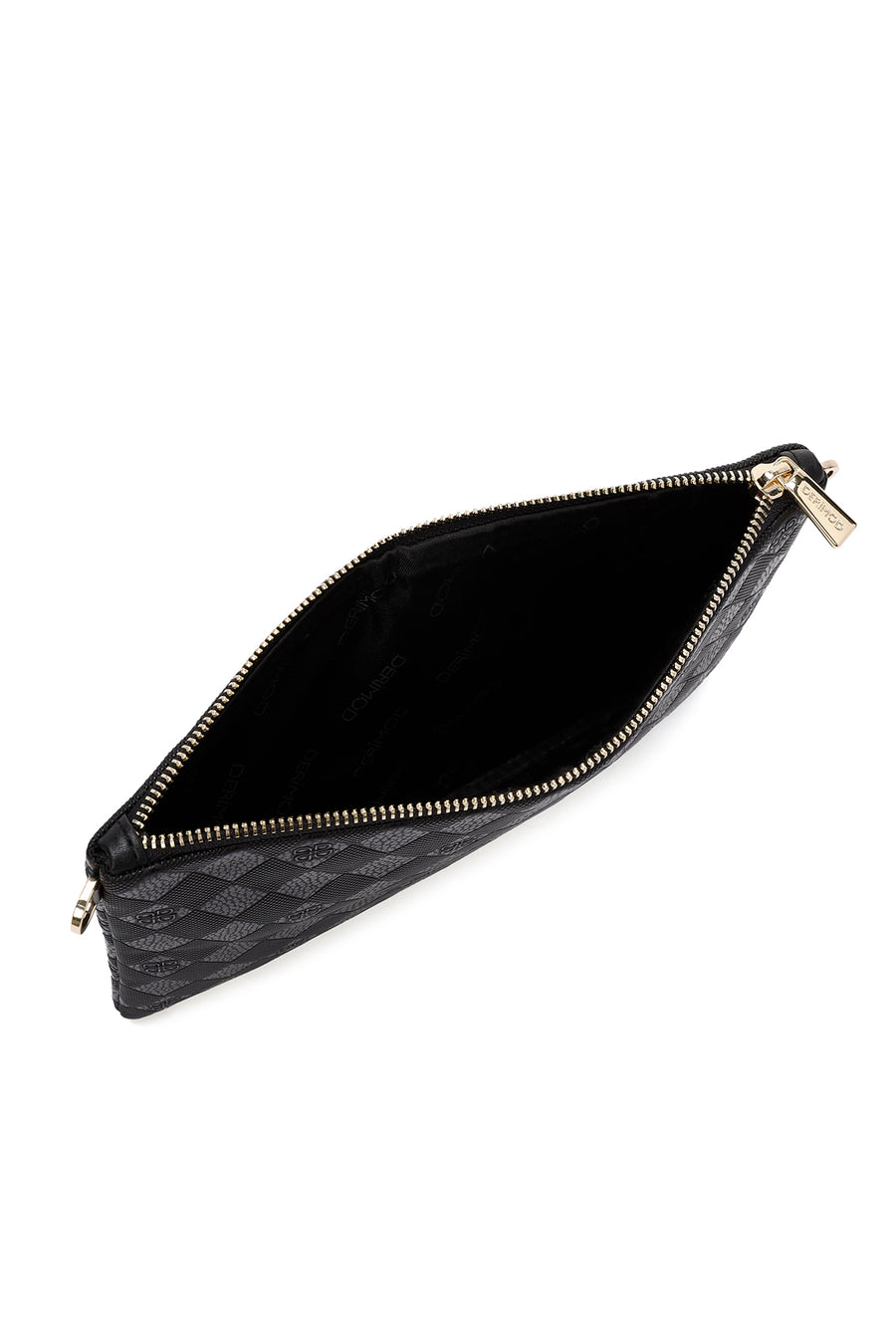 Women's Black Long Chain Strap Clutch Bag
