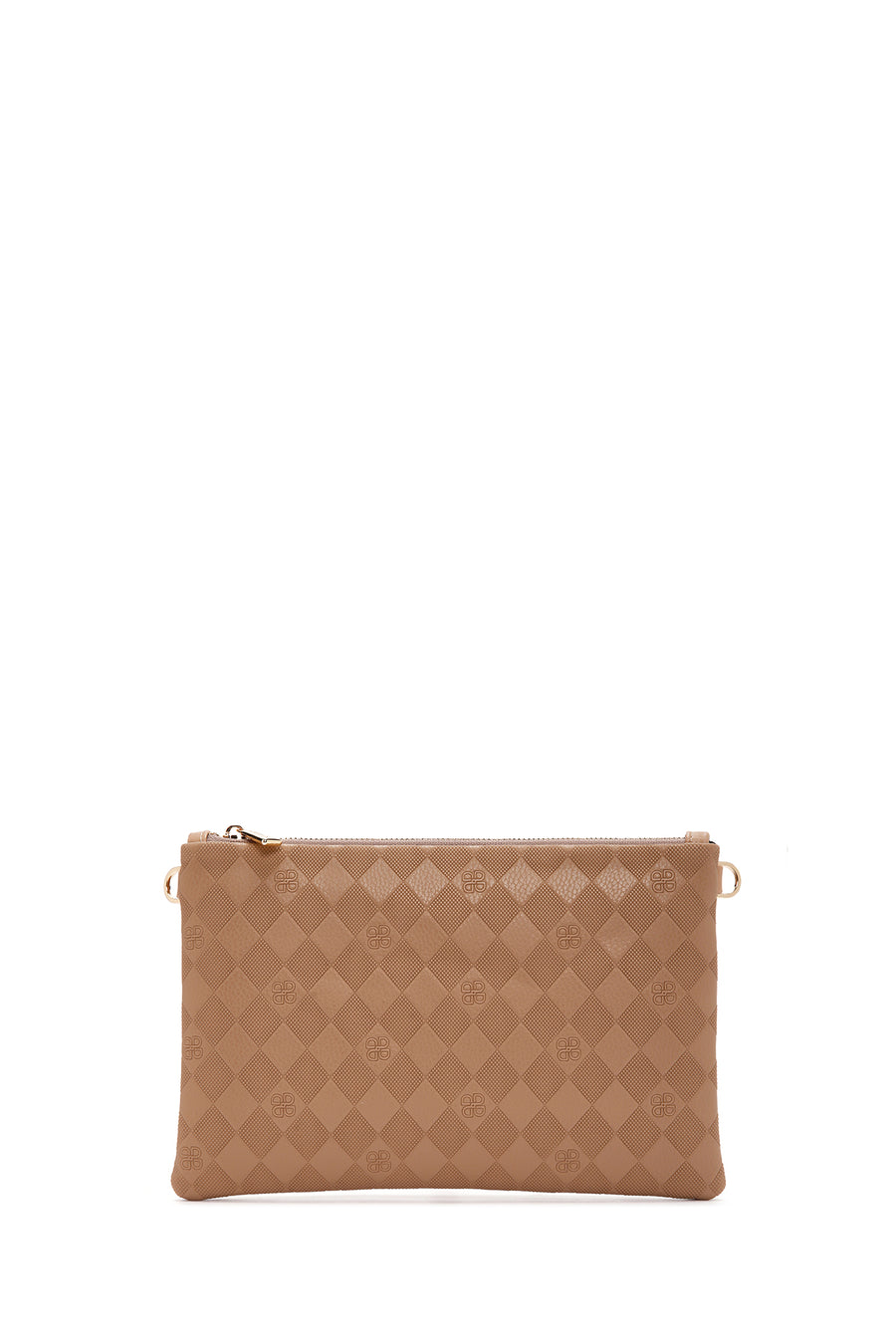 Women's Brown Long Chain Strap Clutch Bag