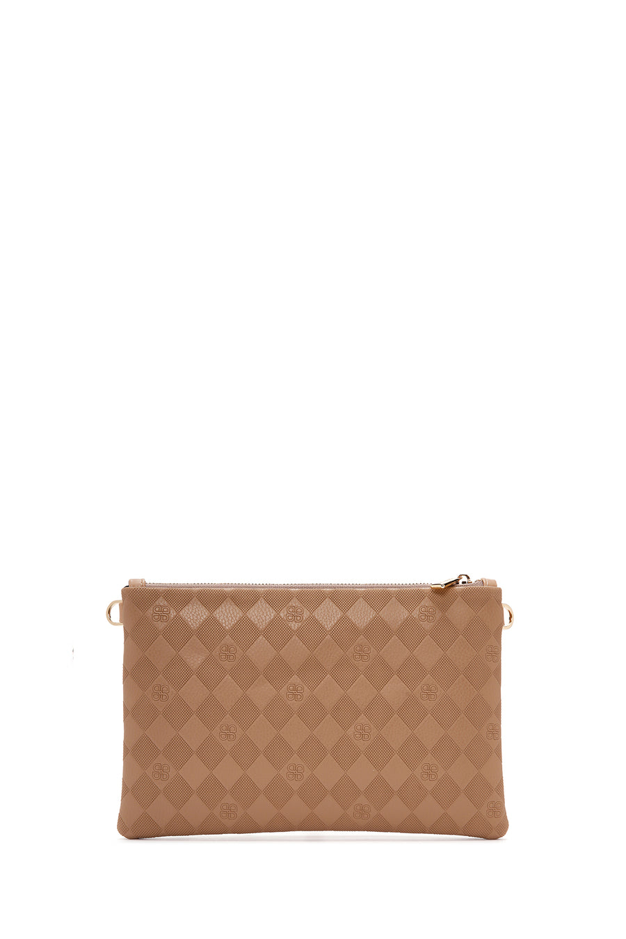 Women's Brown Long Chain Strap Clutch Bag