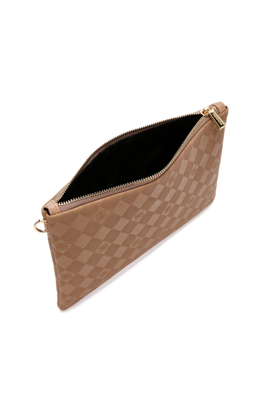 Women's Brown Long Chain Strap Clutch Bag