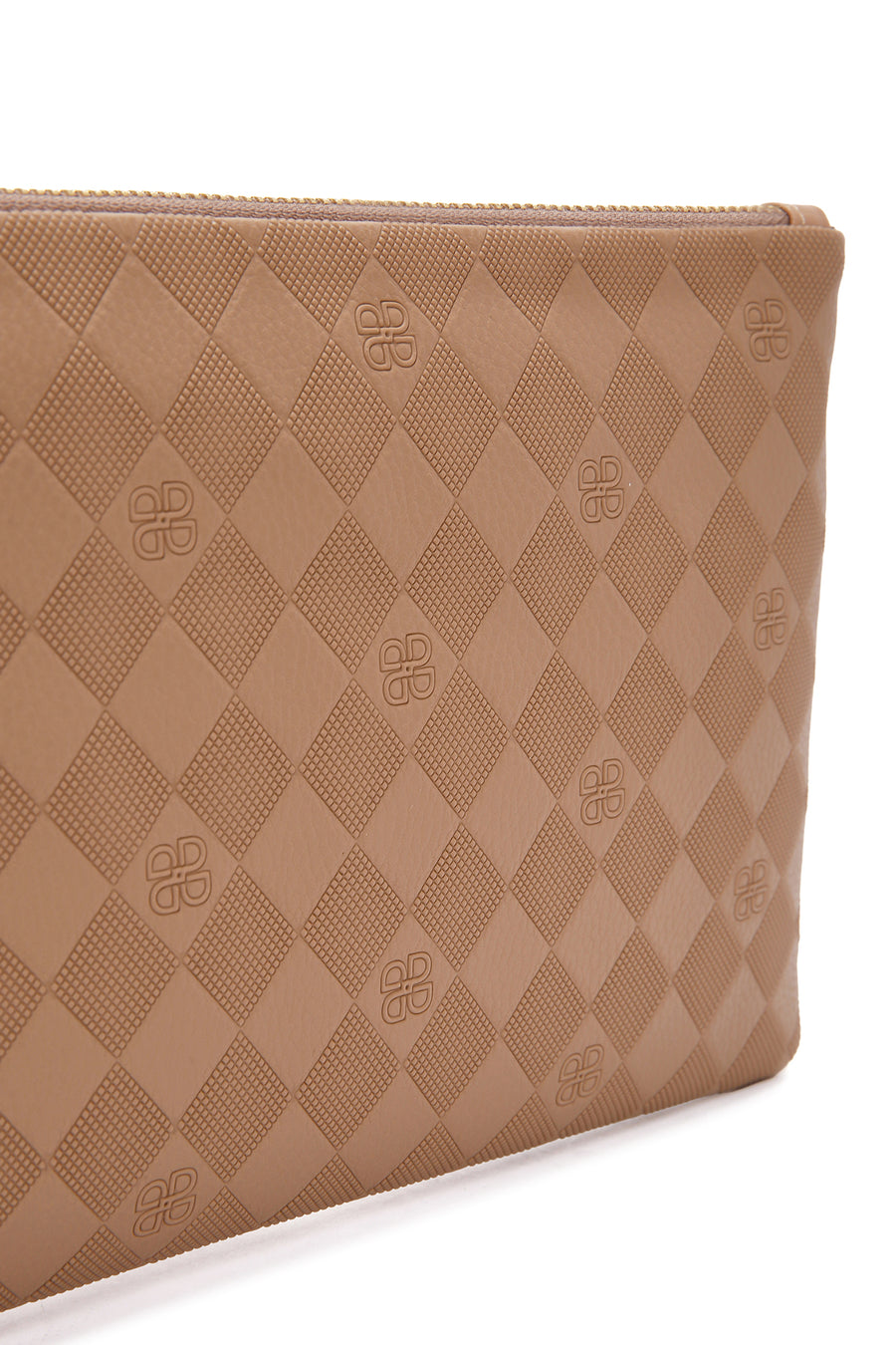 Women's Brown Long Chain Strap Clutch Bag