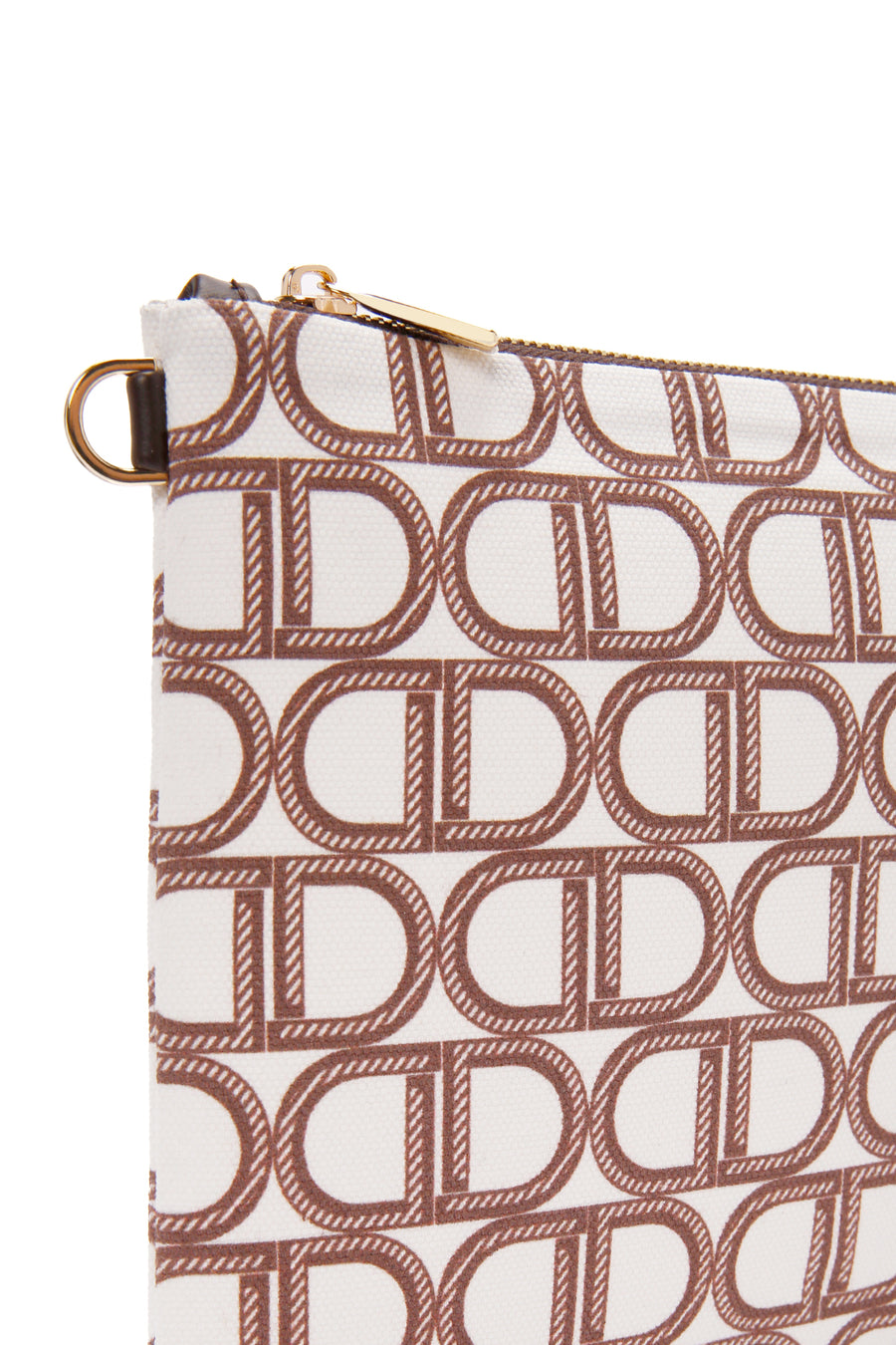 Women's Beige Long Chain Strap Clutch Bag