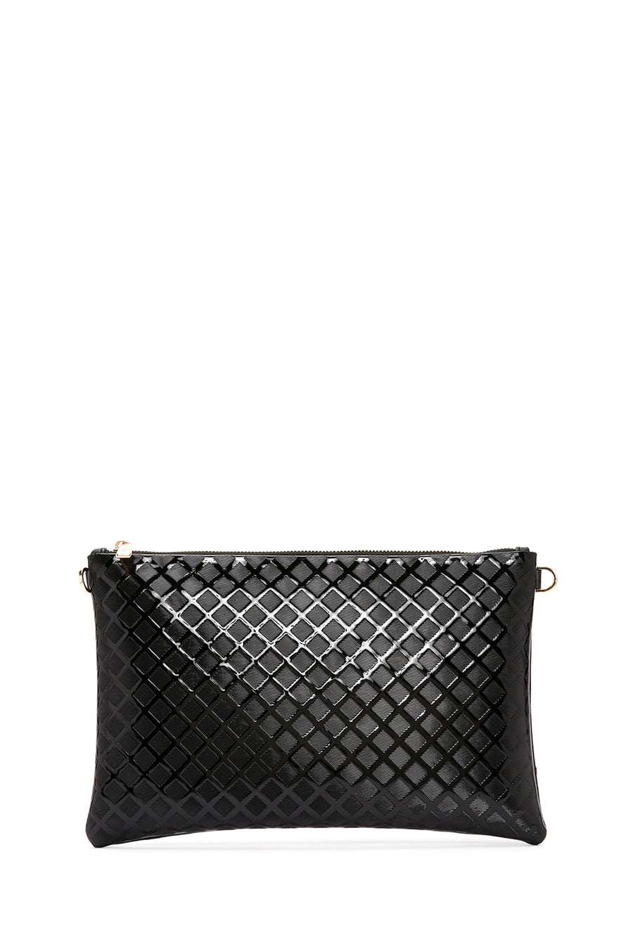 Women's Black Long Chain Strap Clutch Bag