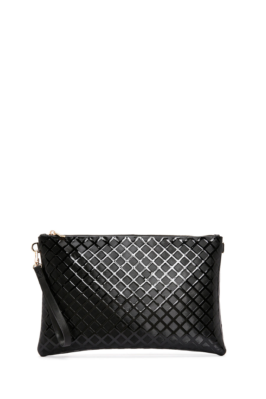 Women's Black Long Chain Strap Clutch Bag