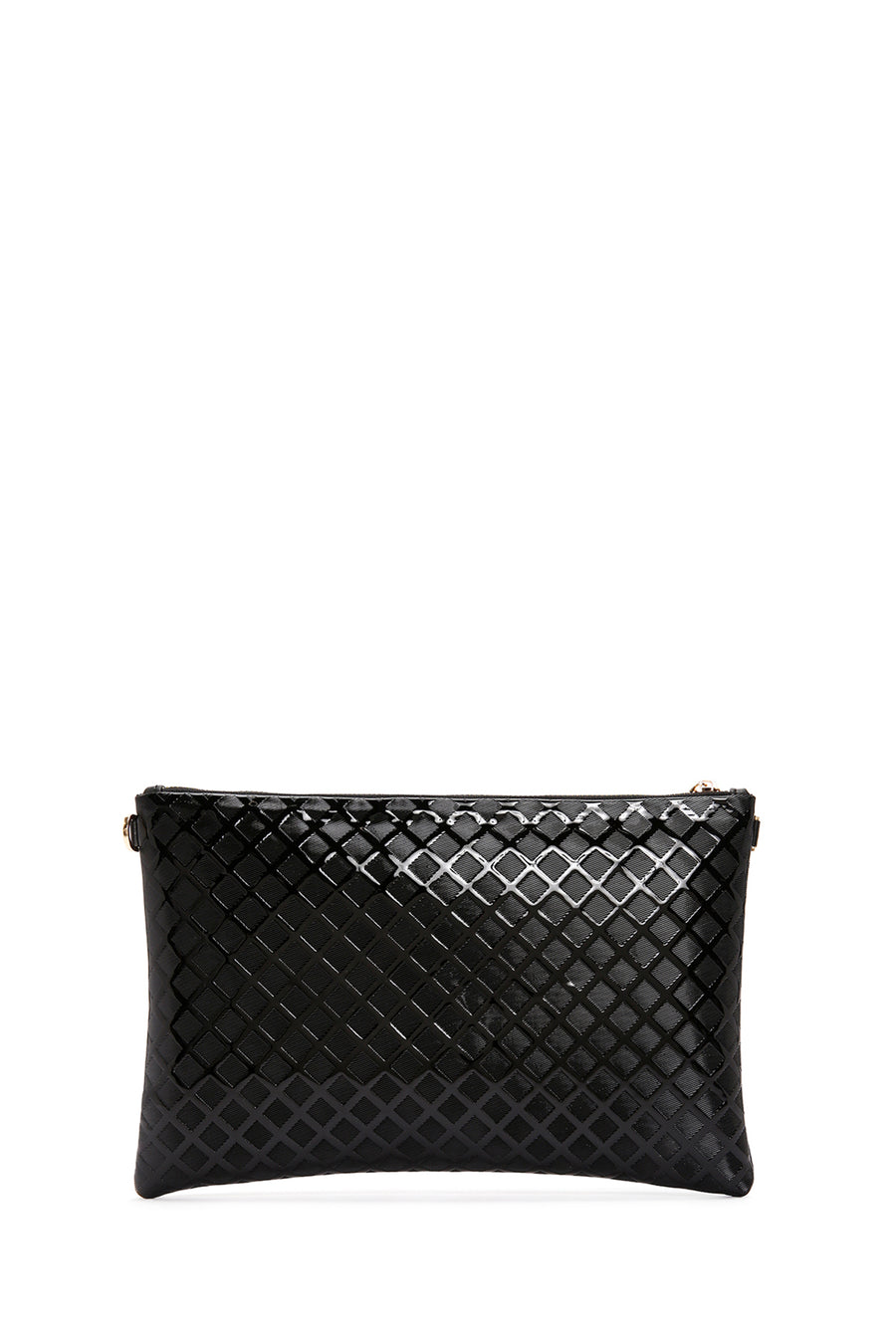 Women's Black Long Chain Strap Clutch Bag