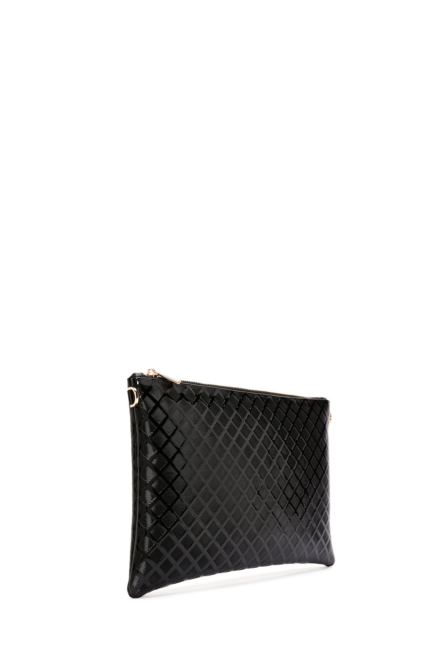 Women's Black Long Chain Strap Clutch Bag