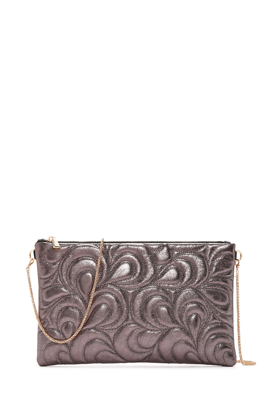 Women's Bronze Long Chain Strap Quilted Clutch Bag 24SBD2221KP | Derimod