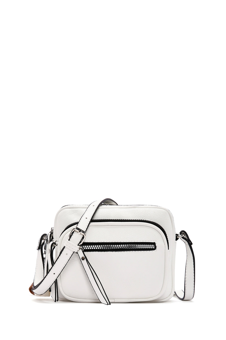 Women's White Long Strap Crossbody Bag 24SBD2403FT | Derimod