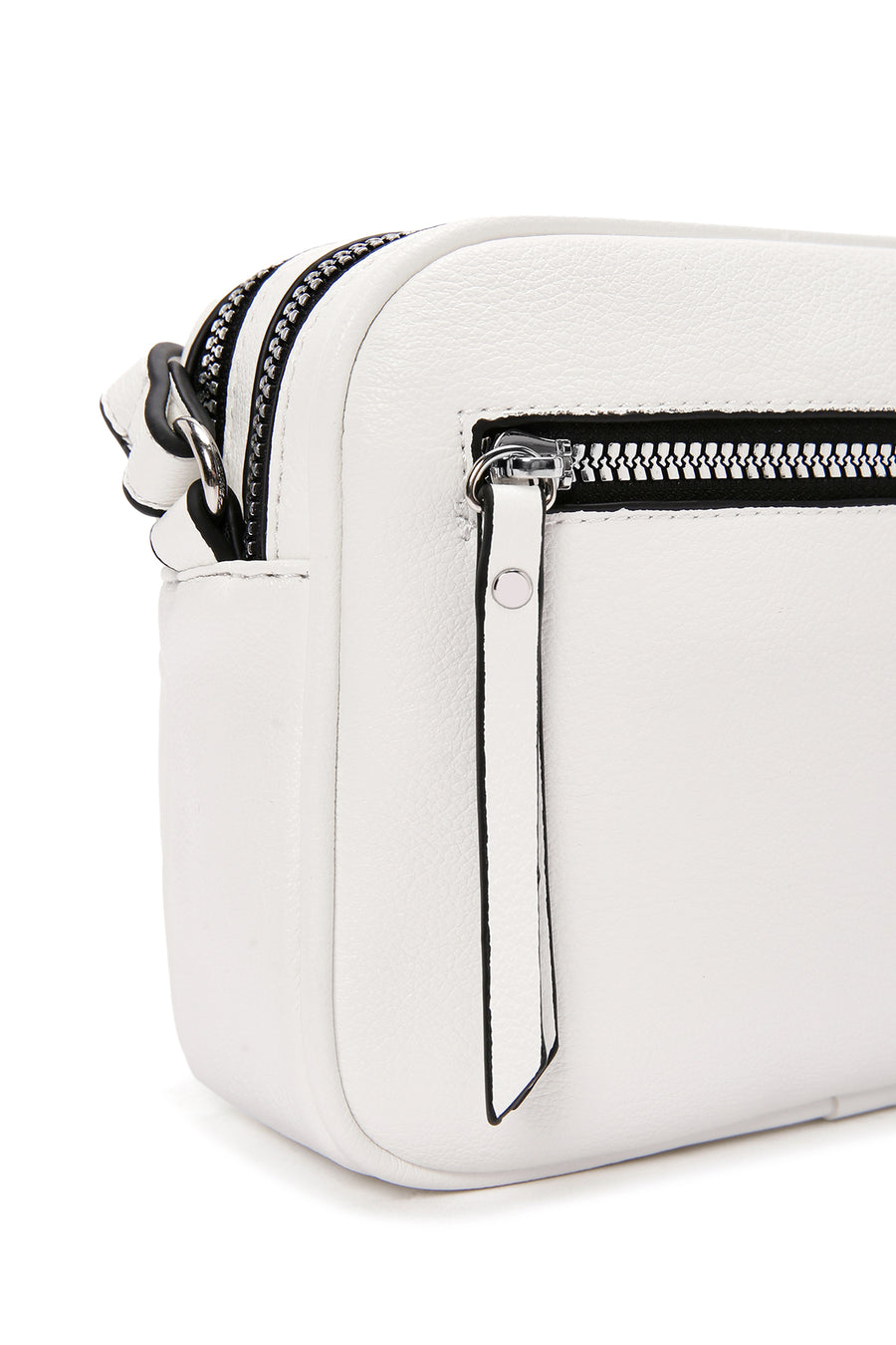 Women's White Long Strap Crossbody Bag
