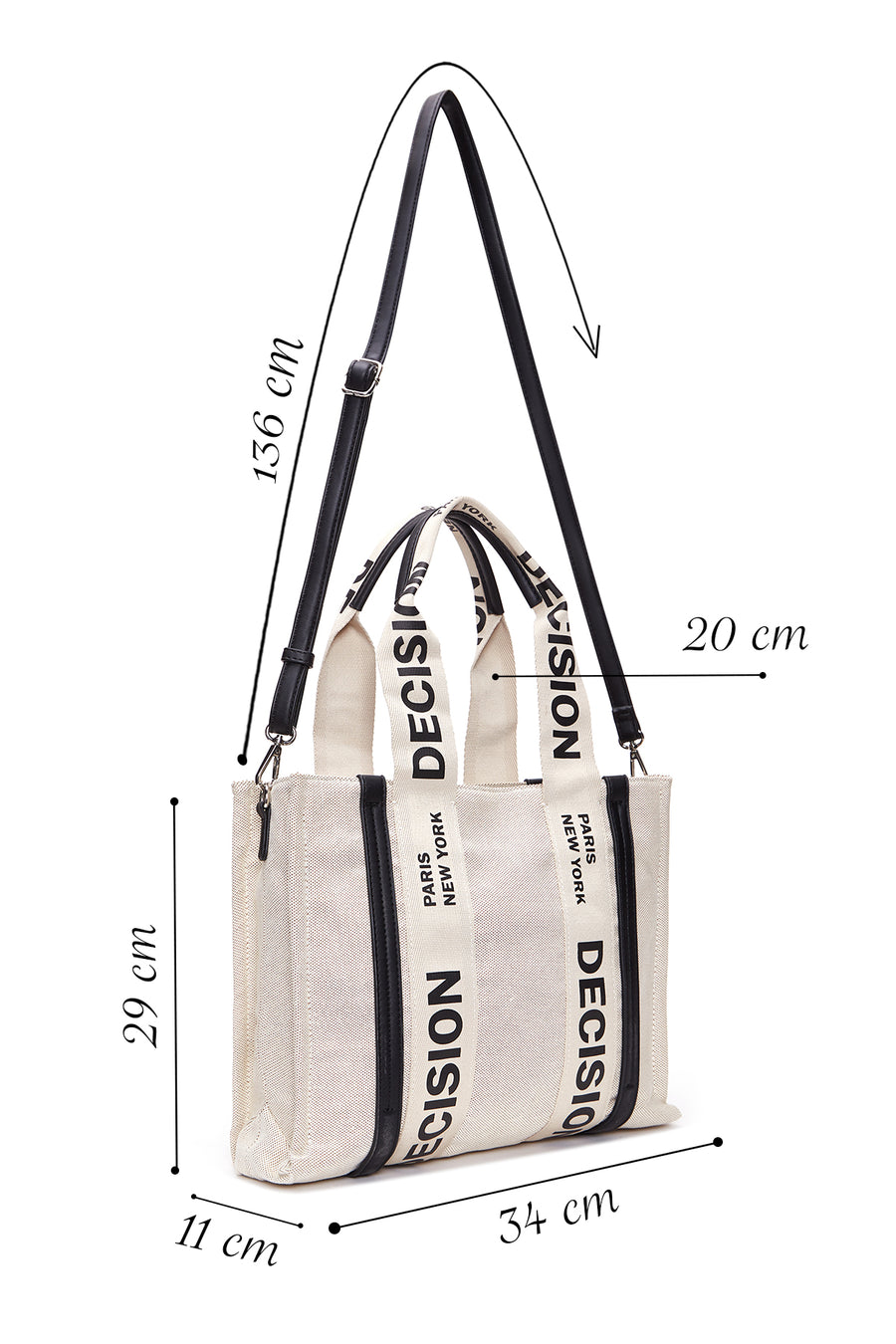 Women's Beige Long Strap Shoulder Bag