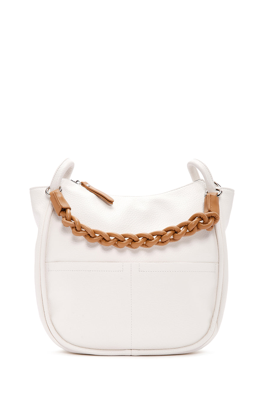 Women's Cream Long Strap Shoulder Bag