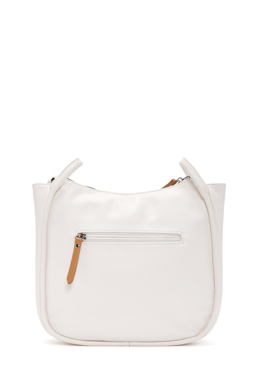 Women's Cream Long Strap Shoulder Bag