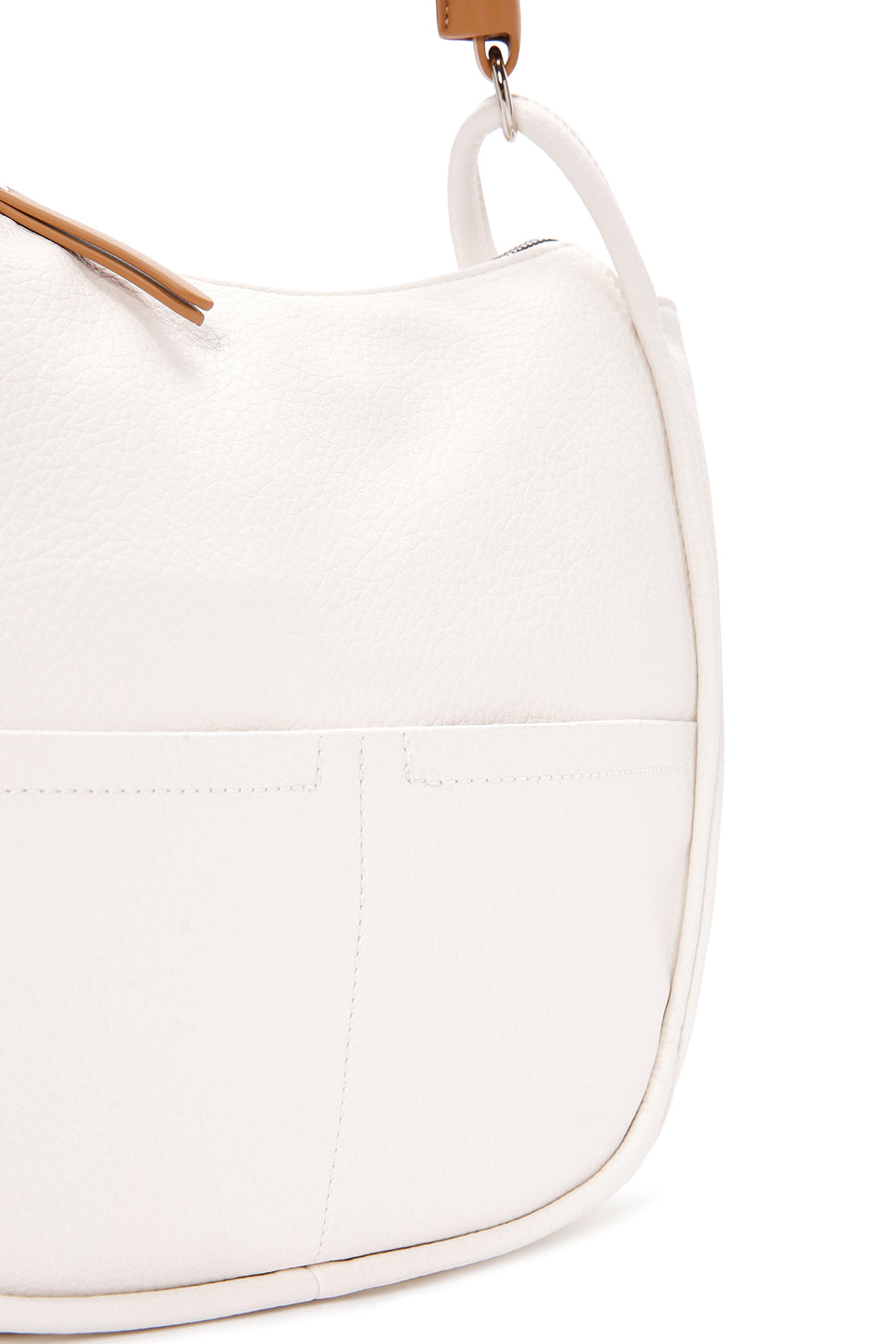 Women's Cream Long Strap Shoulder Bag