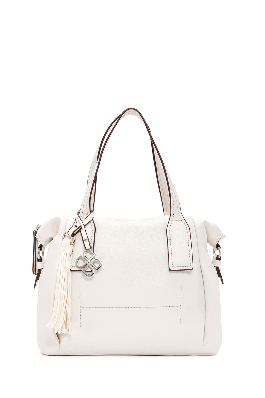 Women's Cream Long Strap Shoulder Bag