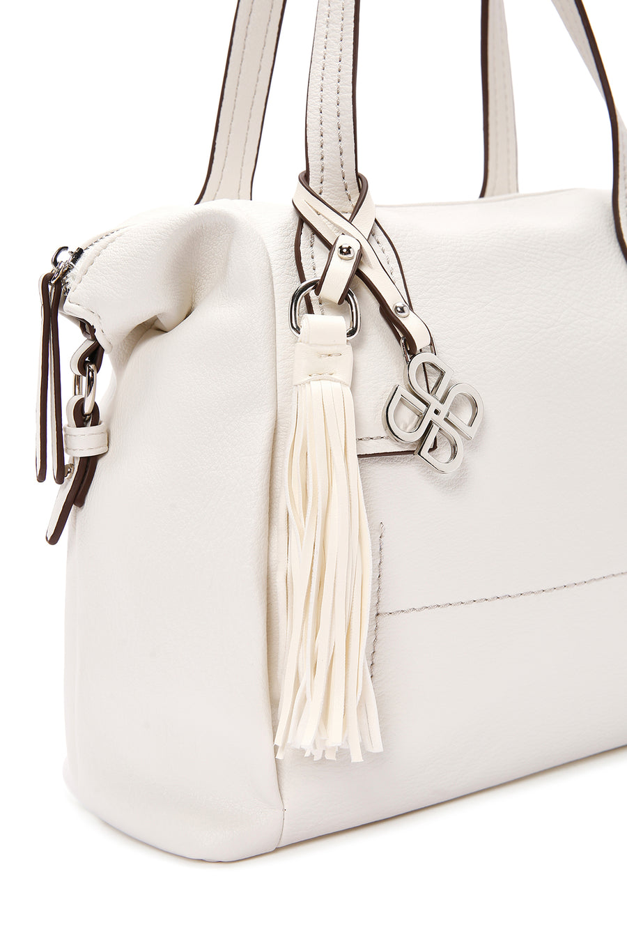 Women's Cream Long Strap Shoulder Bag