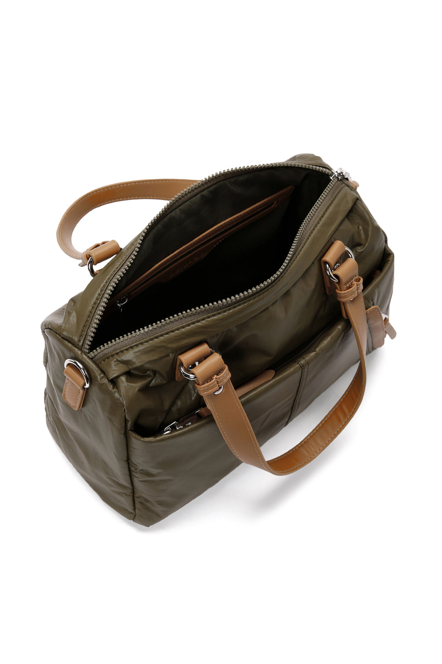 Women's Dark Khaki Long Strap Shoulder Bag