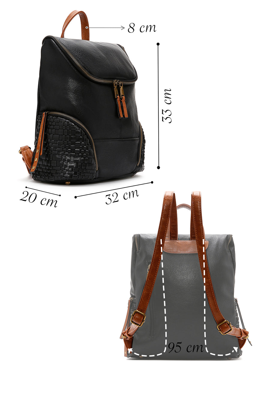 Women's Black Backpack