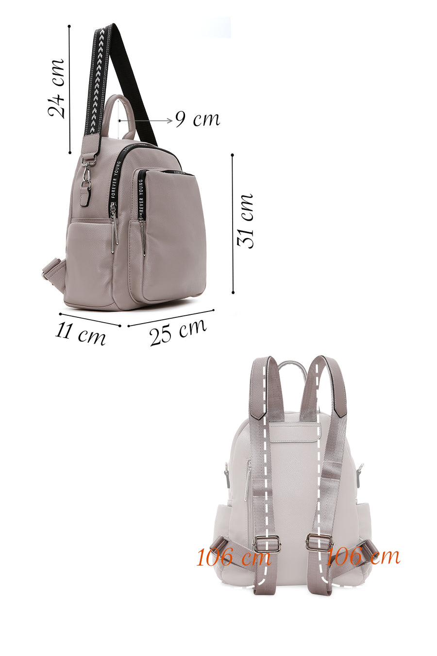 Women's Gray Backpack