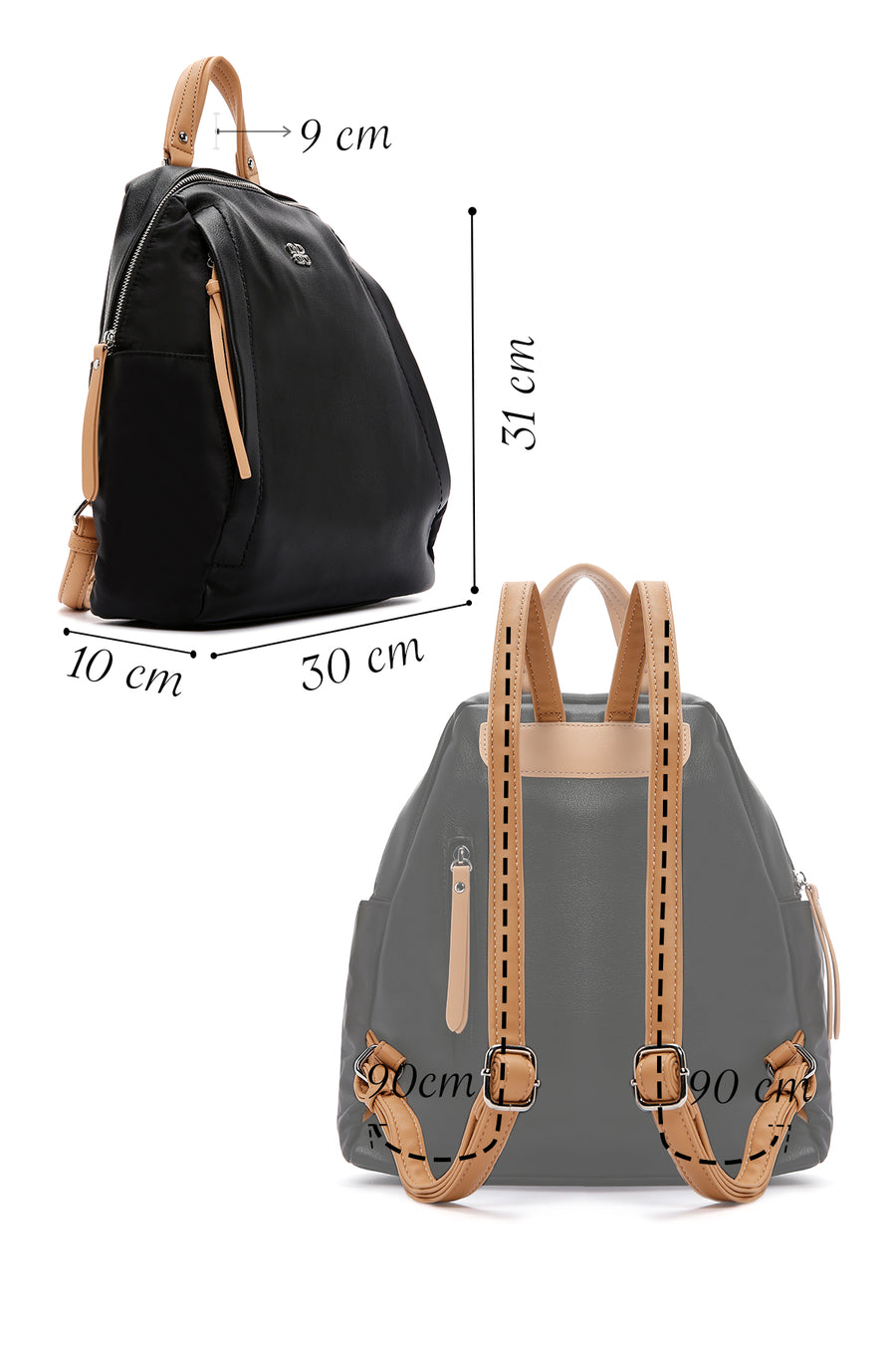 Women's Black Backpack