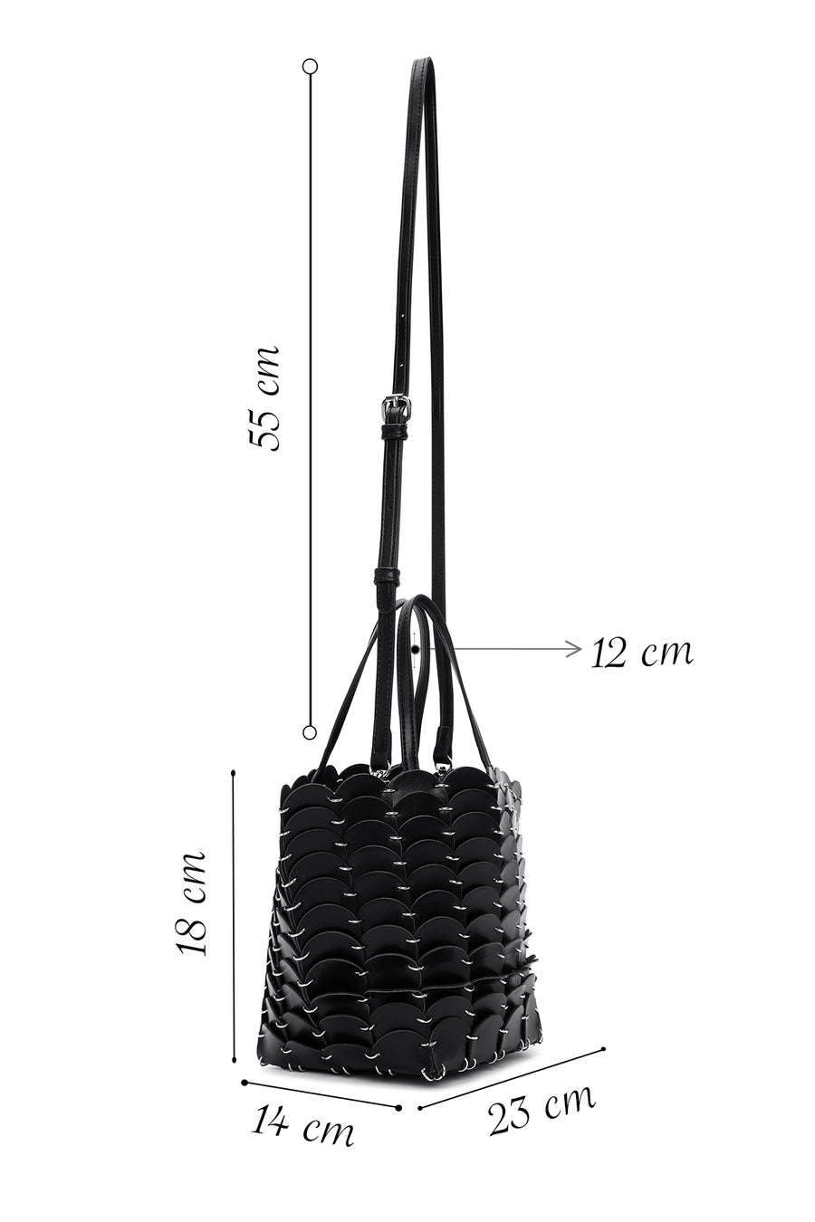 Women's Black Mini Shoulder Bag