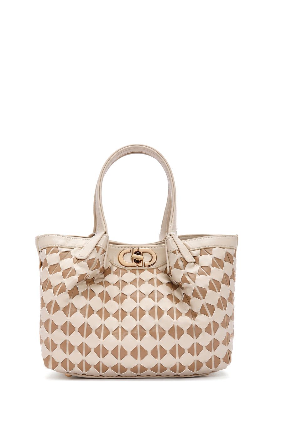 Women's Cream Long Strap Shoulder Bag