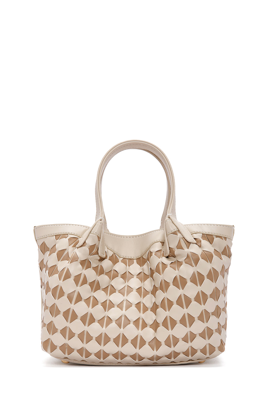 Women's Cream Long Strap Shoulder Bag