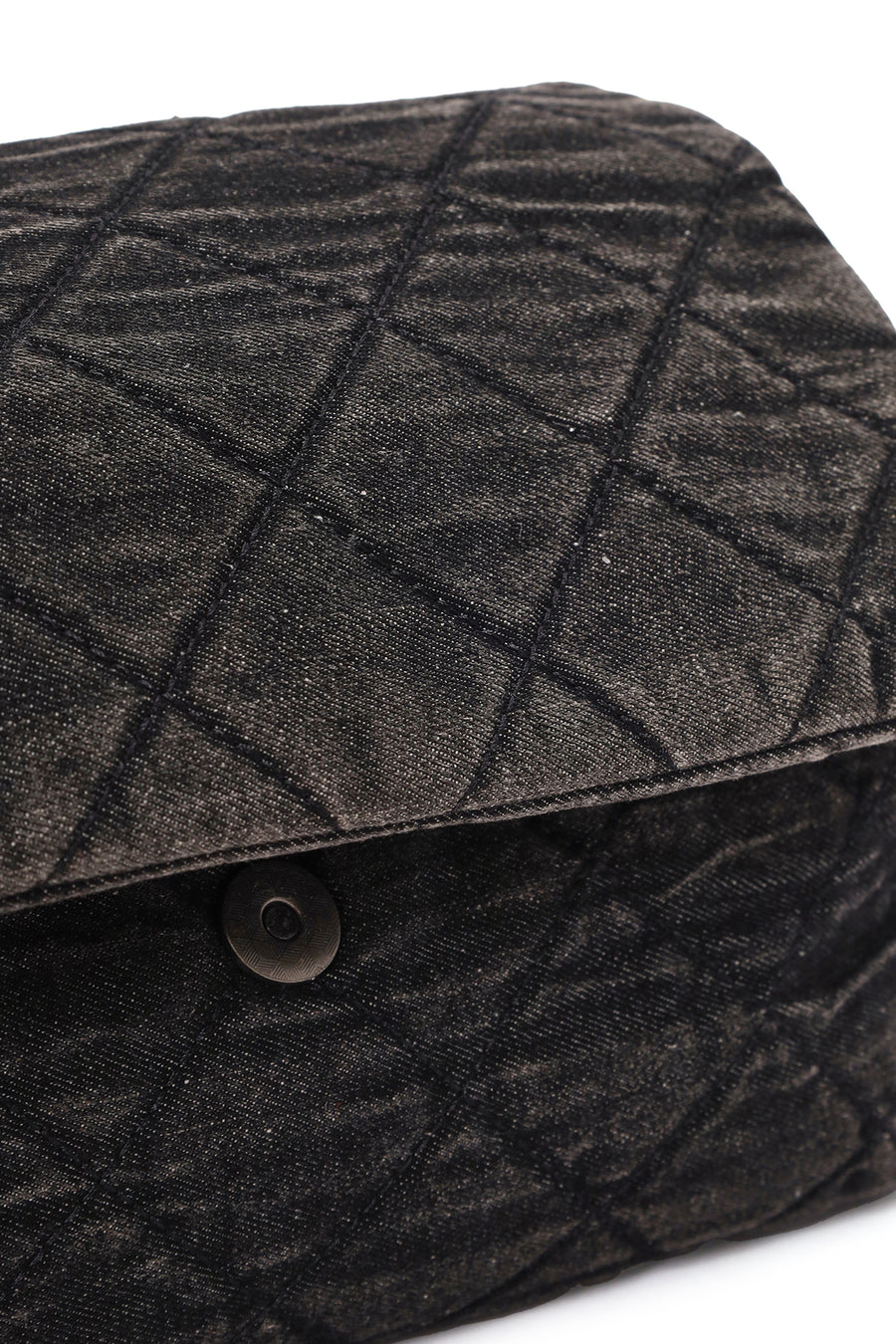 Women's Black Long Strap Denim Shoulder Bag