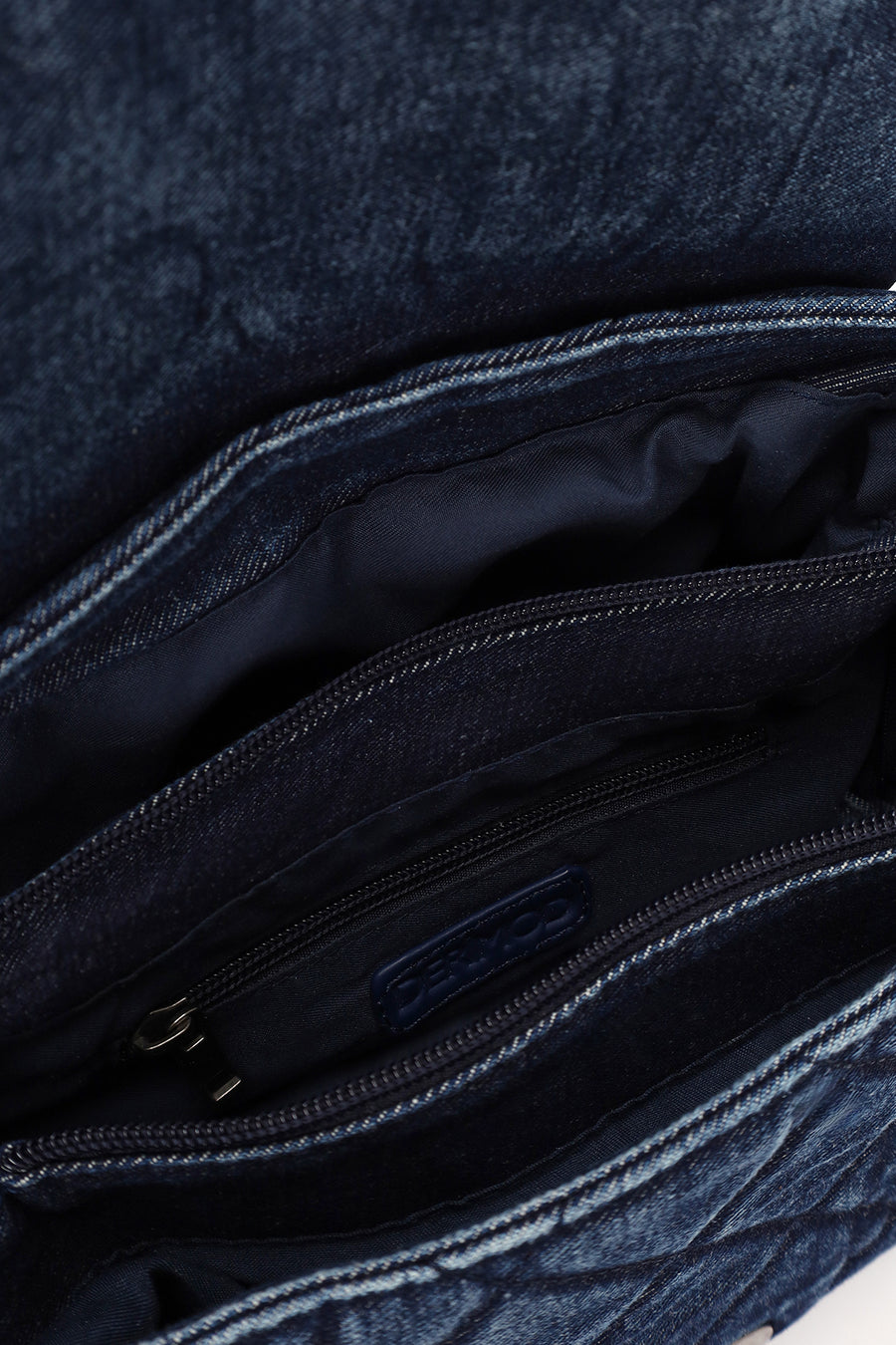 Women's Blue Long Strap Jean Shoulder Bag