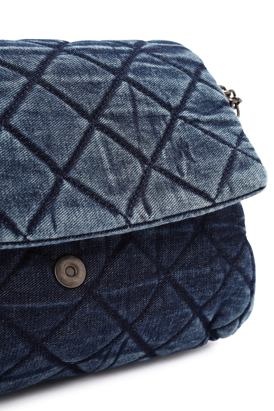 Women's Blue Long Strap Jean Shoulder Bag