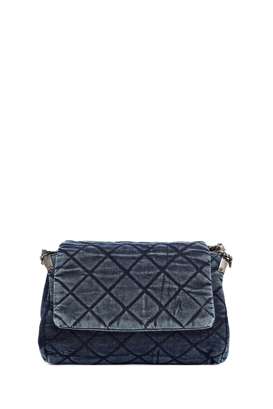 Women's Blue Long Strap Jean Shoulder Bag