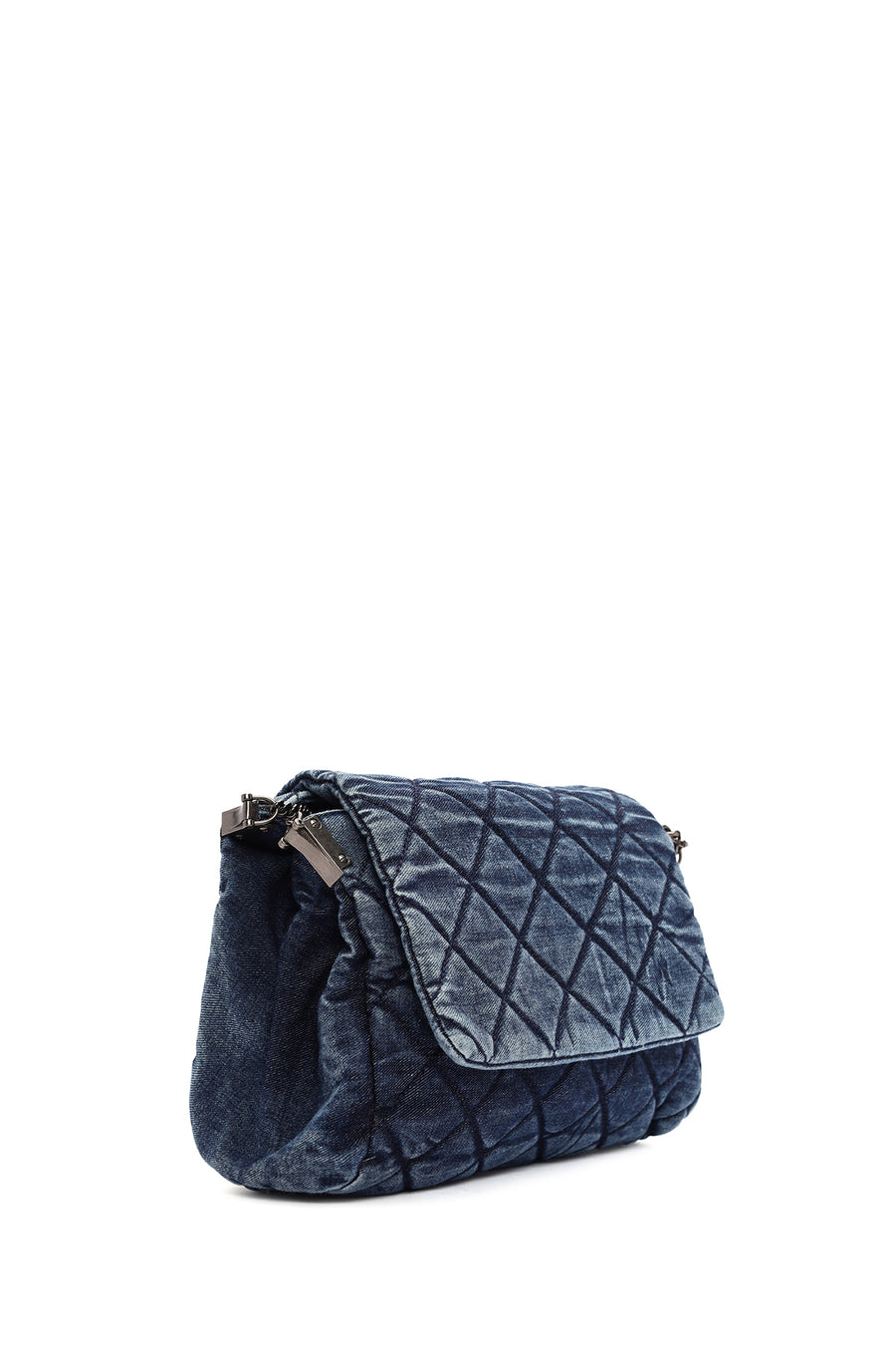 Women's Blue Long Strap Jean Shoulder Bag