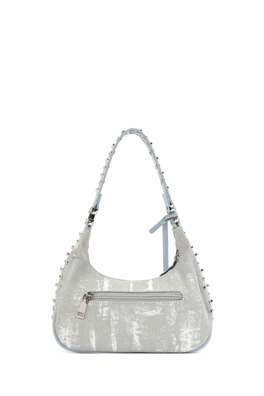 Women's Gray Fabric Shoulder Bag
