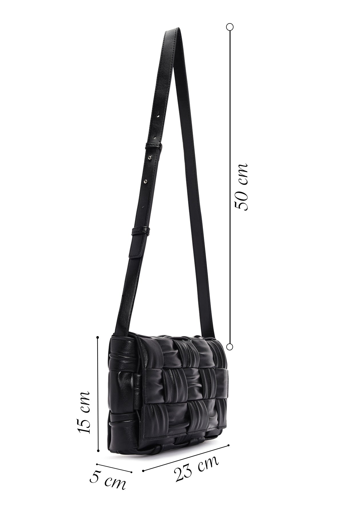 Kadın Siyah Uzun Askılı Çapraz Çanta