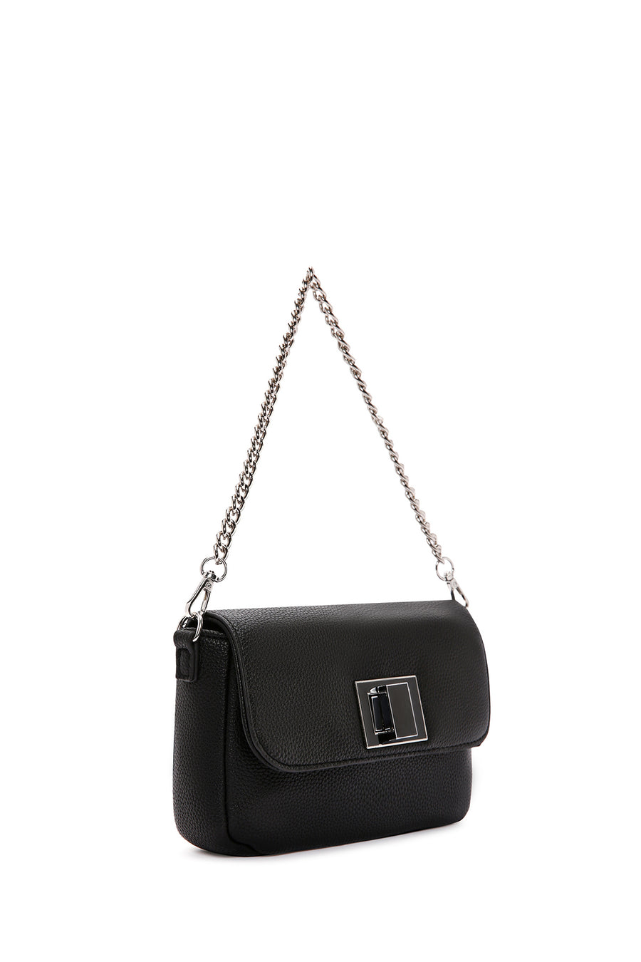 Women's Black Long Strap Shoulder Bag