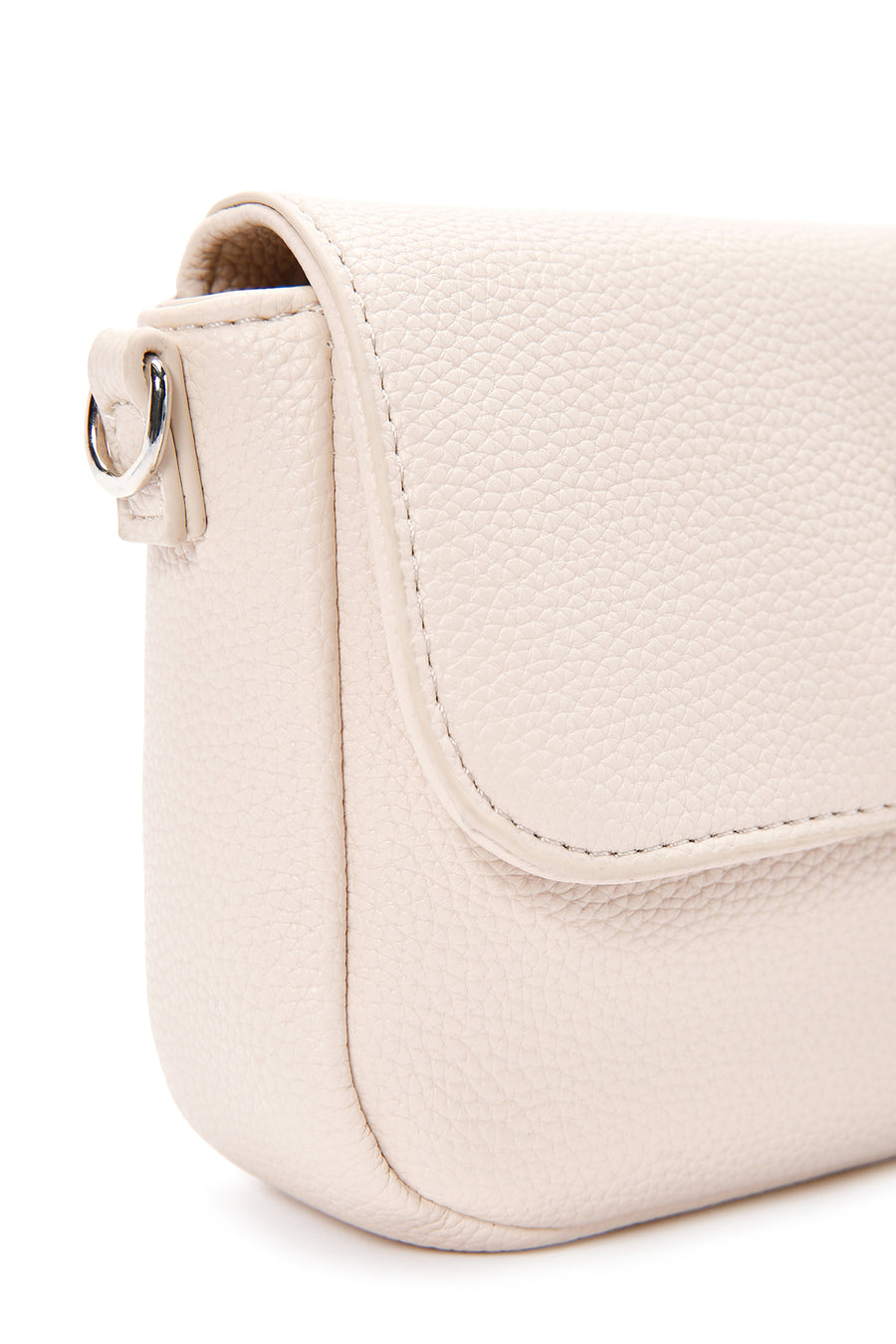Women's Cream Long Strap Shoulder Bag