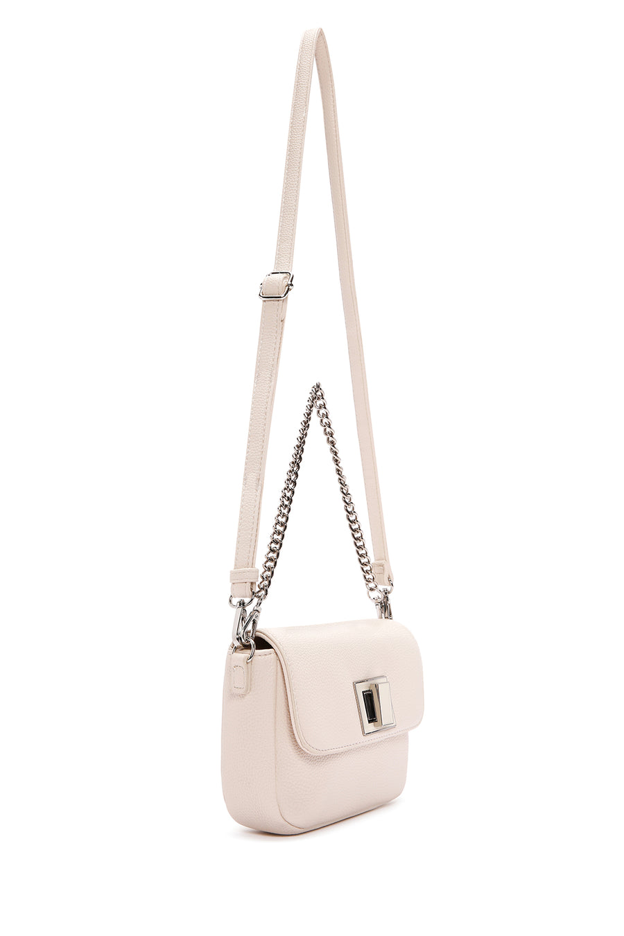 Women's Cream Long Strap Shoulder Bag