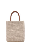 Women's Beige Long Strap Straw Crossbody Bag | Derimod