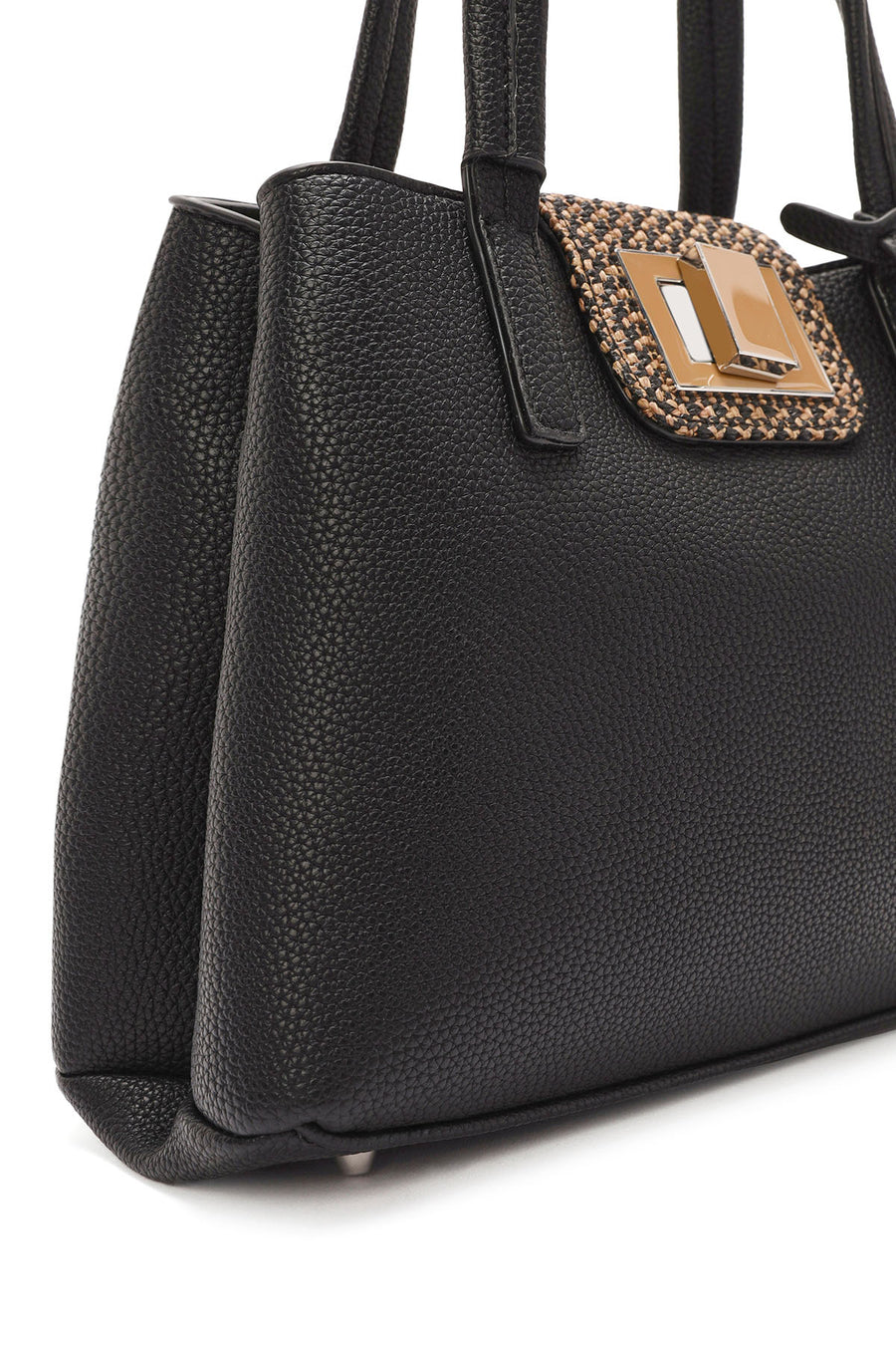 Women's Black Long Strap Casual Shoulder Bag