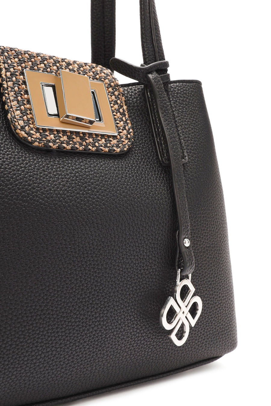Women's Black Long Strap Casual Shoulder Bag