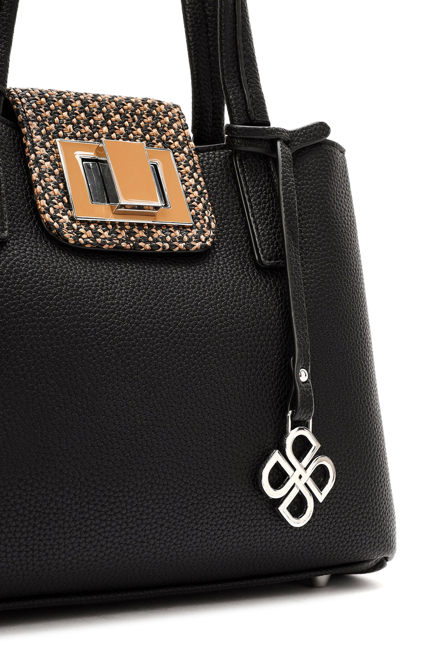 Women's Black Long Strap Casual Shoulder Bag