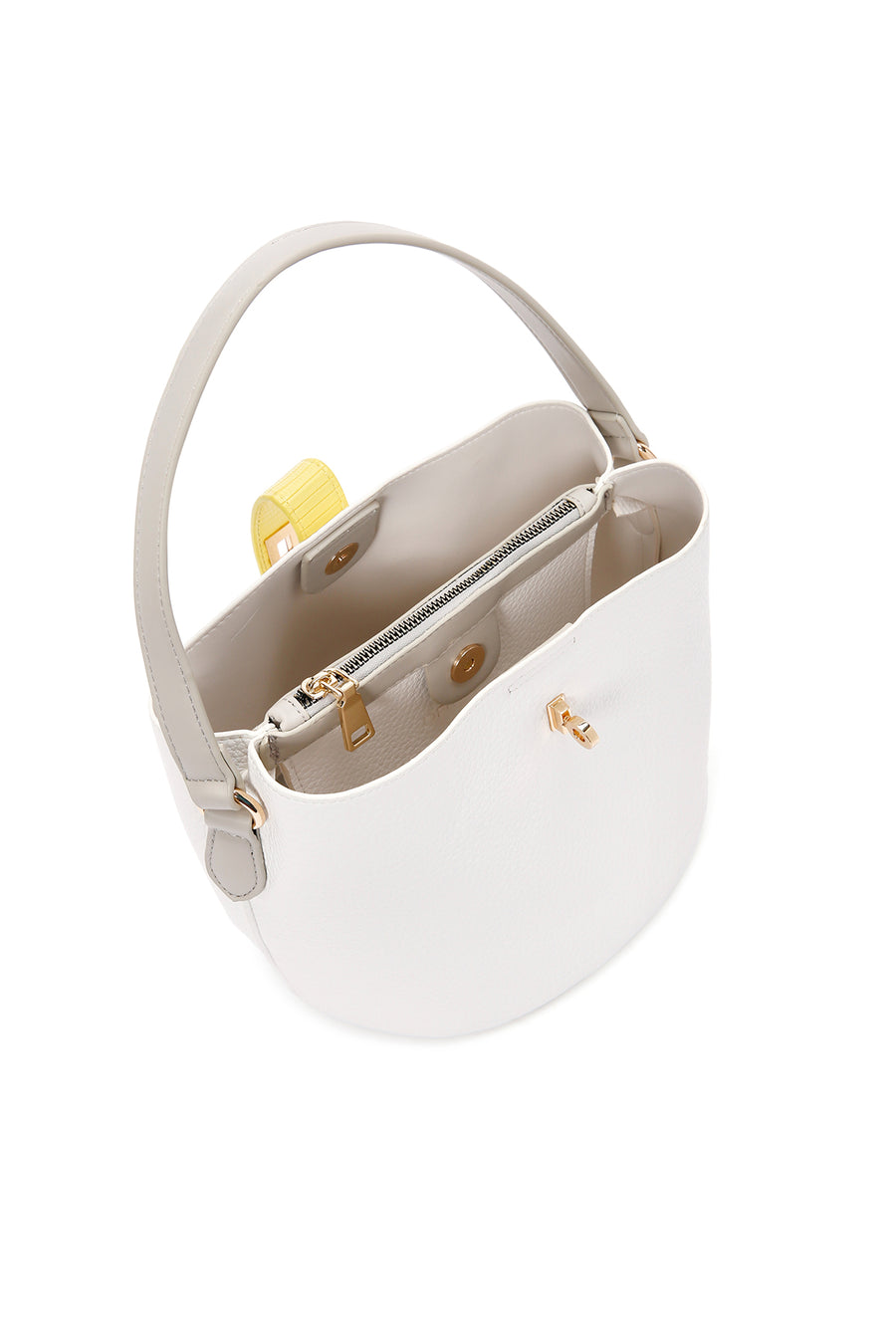 Women's White Long Strap Shoulder Bag