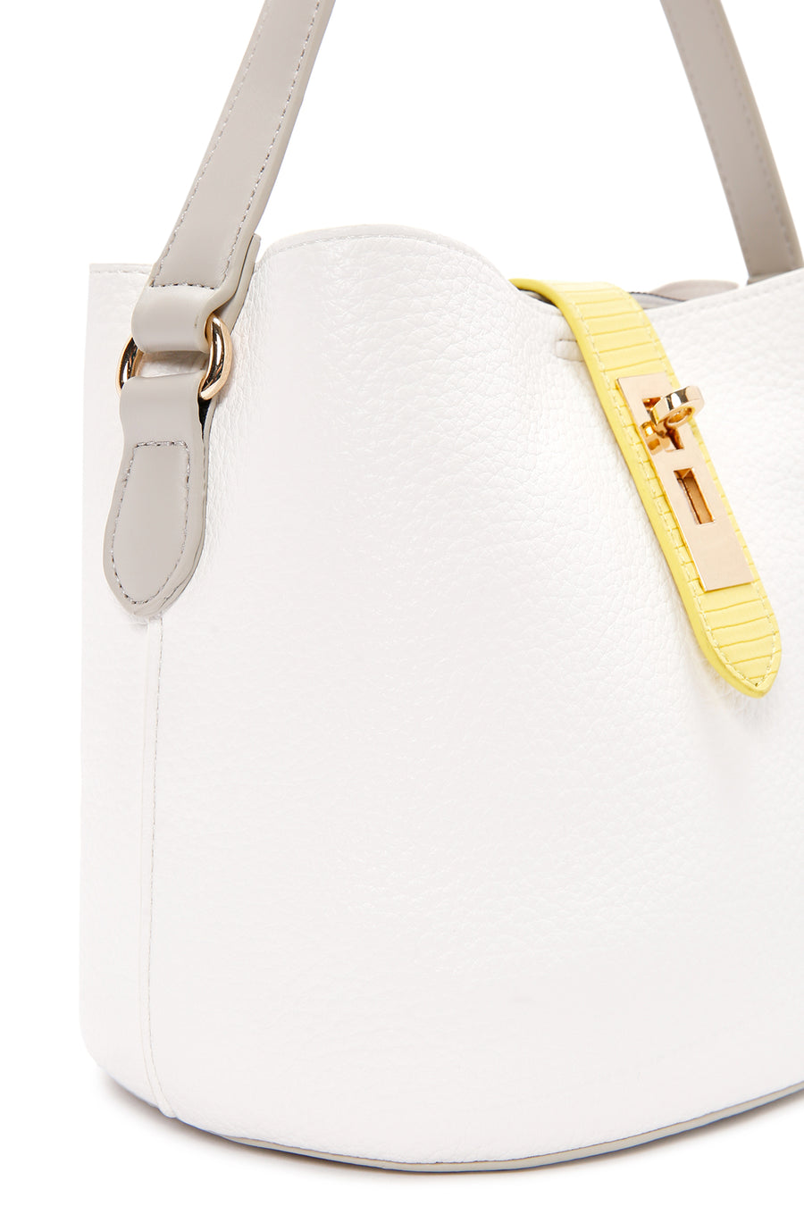 Women's White Long Strap Shoulder Bag