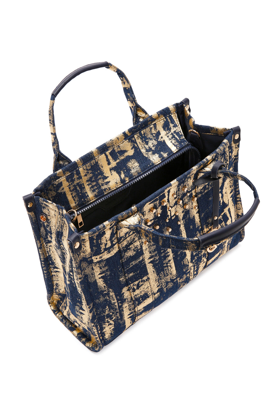 Women's Blue Long Strap Fabric Shoulder Bag