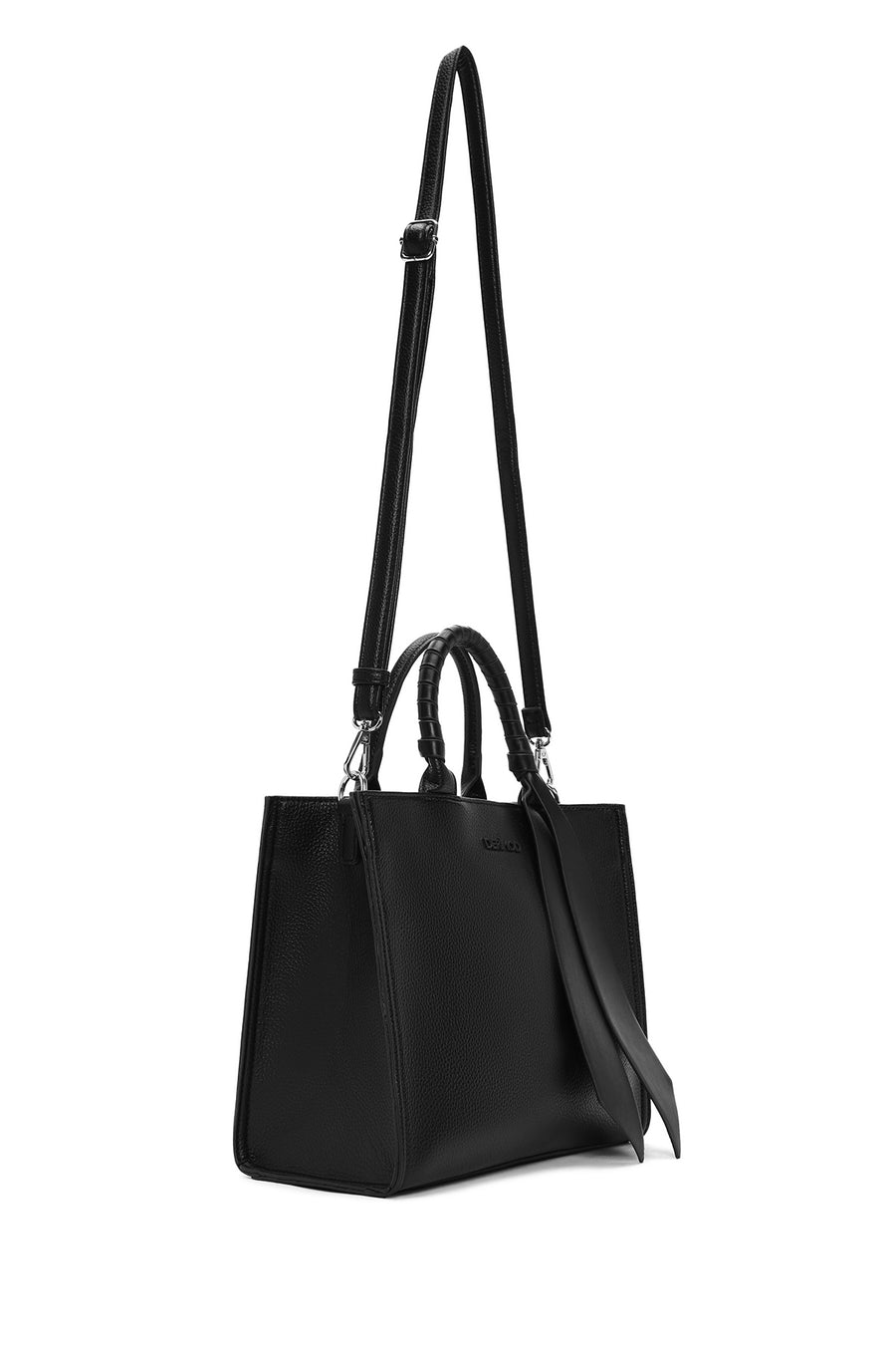 Women's Black Long Strap Shoulder Bag